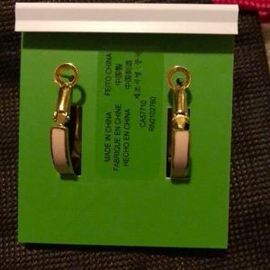 kate spade Jewelry - 💯 Kate Spade Hoop Earrings: worn once! kate spade Jewelry - 💯 Kate Spade Hoop Earrings: worn once!